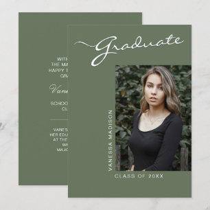 Modern Elegant 1 Photo Grad Meddelande