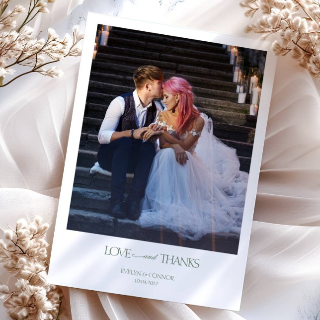 Modern Elegant 2-fototypografi, meddelande Bröllop (Skapare uppladdad)