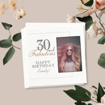 Modern Elegant 30 och Fabulous 30års födelsedag Ph