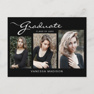 Modern elegant | 3 Fotomeddelande Vykort