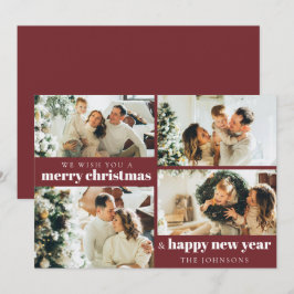 Modern Elegant 4 Rött kort för fotomjul