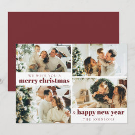 Modern Elegant 4 Rött kort för fotomjul