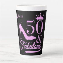 Modern Elegant 50 och Fabulous Birthday Women
