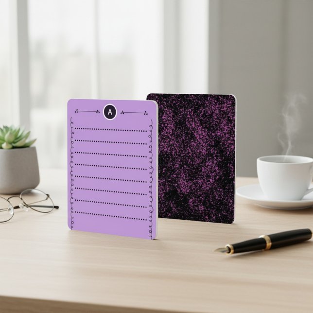 Modern, Elegant Abstract Stationery Flat Note Card Anteckningskort (Skapare uppladdad)