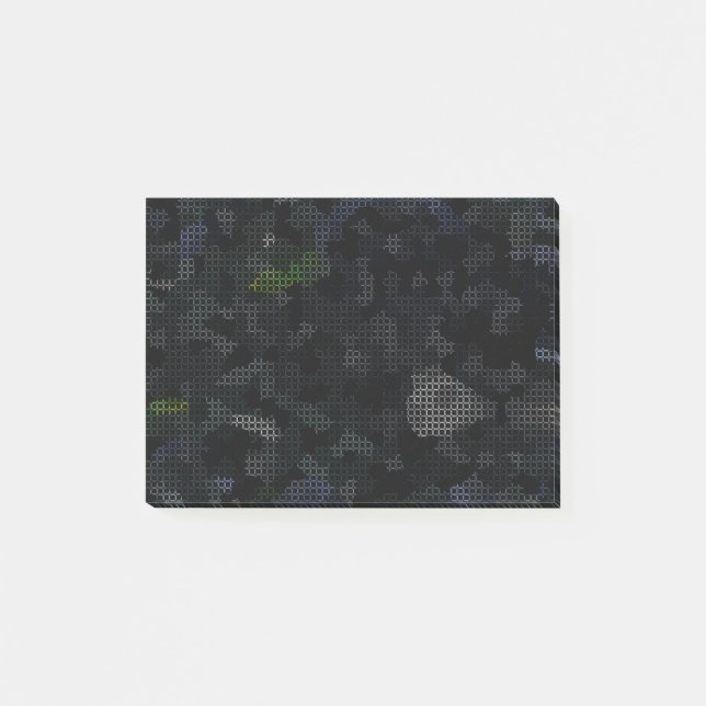 MODERN_ELEGANT_ABSTRAKT_ART_BLACK POST-IT BLOCK (Framsida)