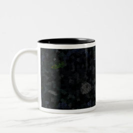 MODERN_ELEGANT_ABSTRAKT_ART_BLACK Två-Tonad MUGG