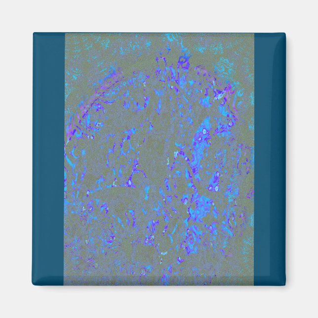 Modern_elegant_abstrakt art_BLUE Magnet (Framsidan)