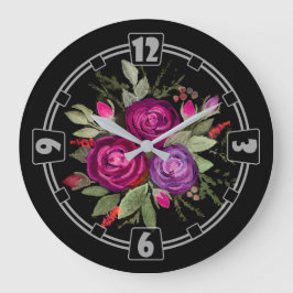 Modern, elegant, abstrakt, dekorativ, klocka, kolo stor klocka