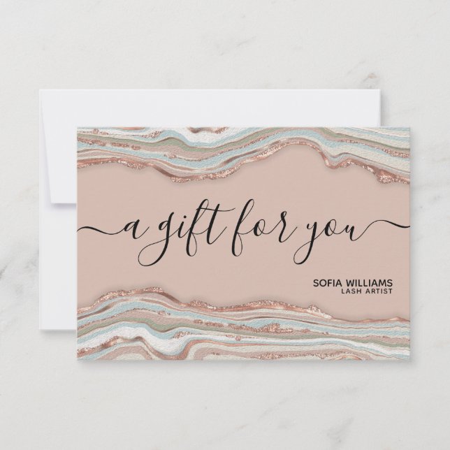 Modern Elegant Agate Earth Tones Boho (Framsida)