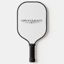 Modern Elegant "Ägna Din Skönhet" Chic Pickleball