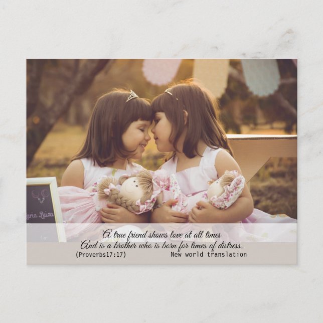 Modern Elegant Andlig Bible Verse Vykort (Framsida)