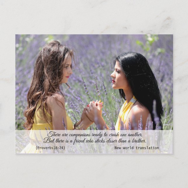 Modern Elegant Andlig Bible Verse Vykort (Framsida)