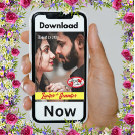 Modern Elegant Anpassa Lodrät Spara datum Inbjudningar