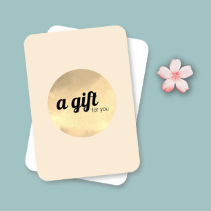 Modern Elegant Antique White Faux Guld Circle