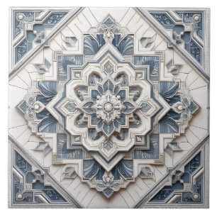 Modern Elegant Art Deco Circle Linjer Alla gråter Kakelplatta