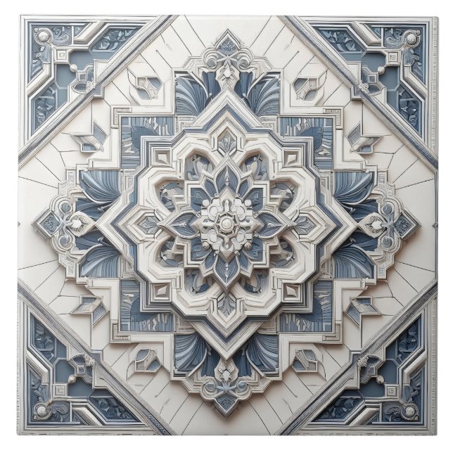 Modern Elegant Art Deco Circle Linjer Alla gråter Kakelplatta (Framsidan)