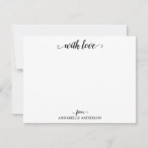 Modern Elegant Avslappnad med Kärlek Black Script