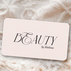 Modern Elegant Beauty Feminine Rosa Rand Visitkort