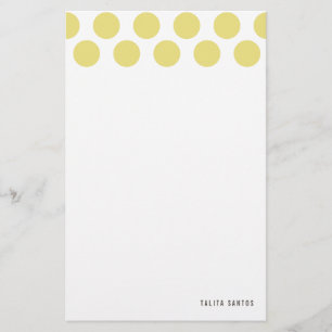 Modern Elegant Beige Sand Dots Personlig Brevpapper