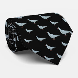 Modern Elegant Black Dove Seamless Mönster Slips