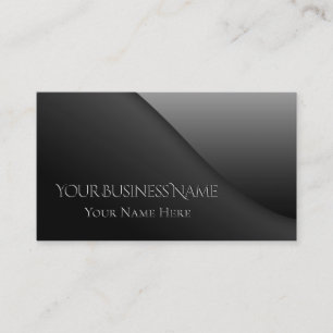 Modern Elegant Black Embossed Corporate Business Visitkort