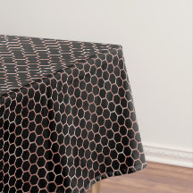 Modern Elegant Black & Guld Bee Honeycomb Mönster