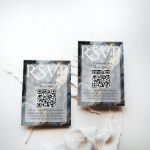 Modern Elegant Black & Guld Bröllop