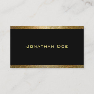 Modern Elegant Black Guld Graphic Design Template Visitkort