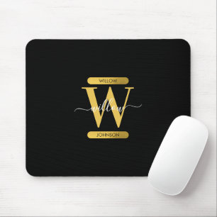 Modern elegant Black & Guld Musmatta