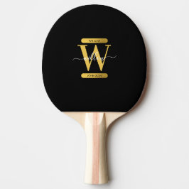 Modern elegant Black & Guld Pingisracket
