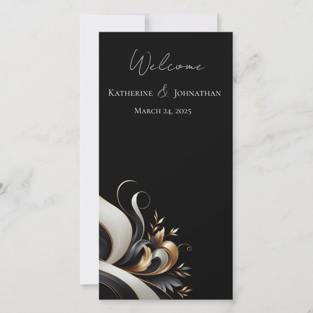 Modern Elegant Black och Guld (Framsida)