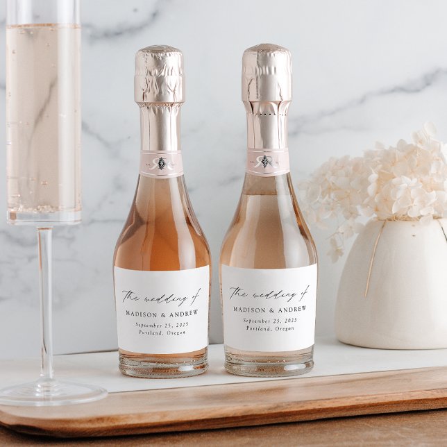 Modern Elegant Black Script Bröllop (Skapare uppladdad)