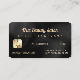 Modern Elegant Black Silke Kredit Card Visitkort