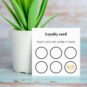 Modern Elegant Black White Fold Faux Guld Heart Fyrkantigt Visitkort