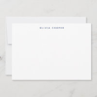 Modern Elegant - Blått, privat anteckning