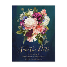 Modern Elegant Blommig Smaragdgrön Guld Bröllop