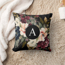 Modern Elegant Blommigt Monogram-Personlig