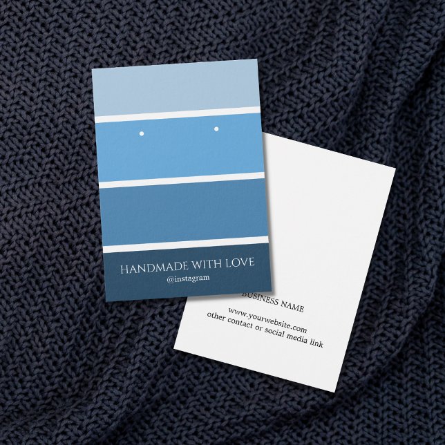 Modern Elegant Blue Rand Palette-avläsningskort Visitkort (Skapare uppladdad)