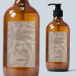 Modern Elegant Body Tvättar Soap Watersecure-etike Mat Etikett