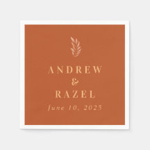 Modern Elegant Boho Bröllop Löv