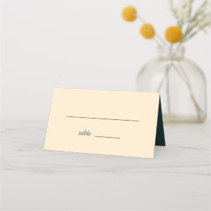 Modern Elegant Boho Bröllop Typography Seat Placeringskort
