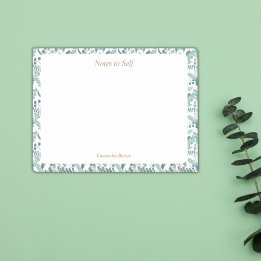 Modern Elegant botanisk Personlig Blockig Post-it Block