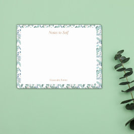 Modern Elegant botanisk Personlig Blockig Post-it Block