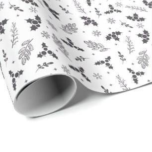 Modern Elegant Botaniska Jul Presenter Presentpapper