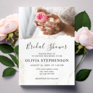 Modern Elegant Bride med Ro Möhippa Inbjudningar