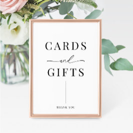 Modern Elegant bröllop-kort och presentkort