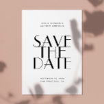 Modern Elegant Bröllop | Minimalistisk Foto & QR Spara Datumet<br><div class="desc">Det här moderna "save the date"-bröllopskortet har fet minimalistisk typografi på framsidan och en fotolayout på baksidan med utrymme för din bröllopswebbplats och QR-kod. Designat för att göra ett starkt första intryck är det perfekt för att tillkännage ditt bröllop i en ren, modern stil. Anpassa kortet med dina namn, bröllopsdatum,...</div>
