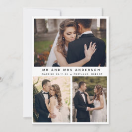 Modern Elegant bröllop Newlyweds Snyggt Photo