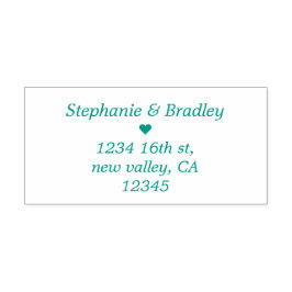 Modern Elegant bröllop par Namn Returadress Självfärgande Stämpel