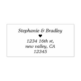 Modern Elegant bröllop Self Inking Rubber Frimärke Självfärgande Stämpel